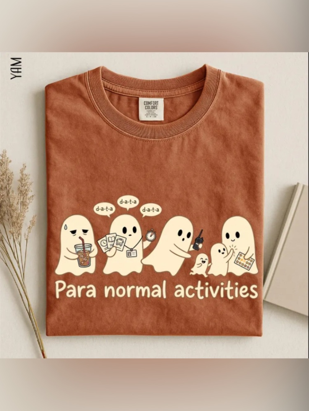 Para Normal Activities Tee, Spooky Season Comfort Color T-Shirt, Halloween Tee